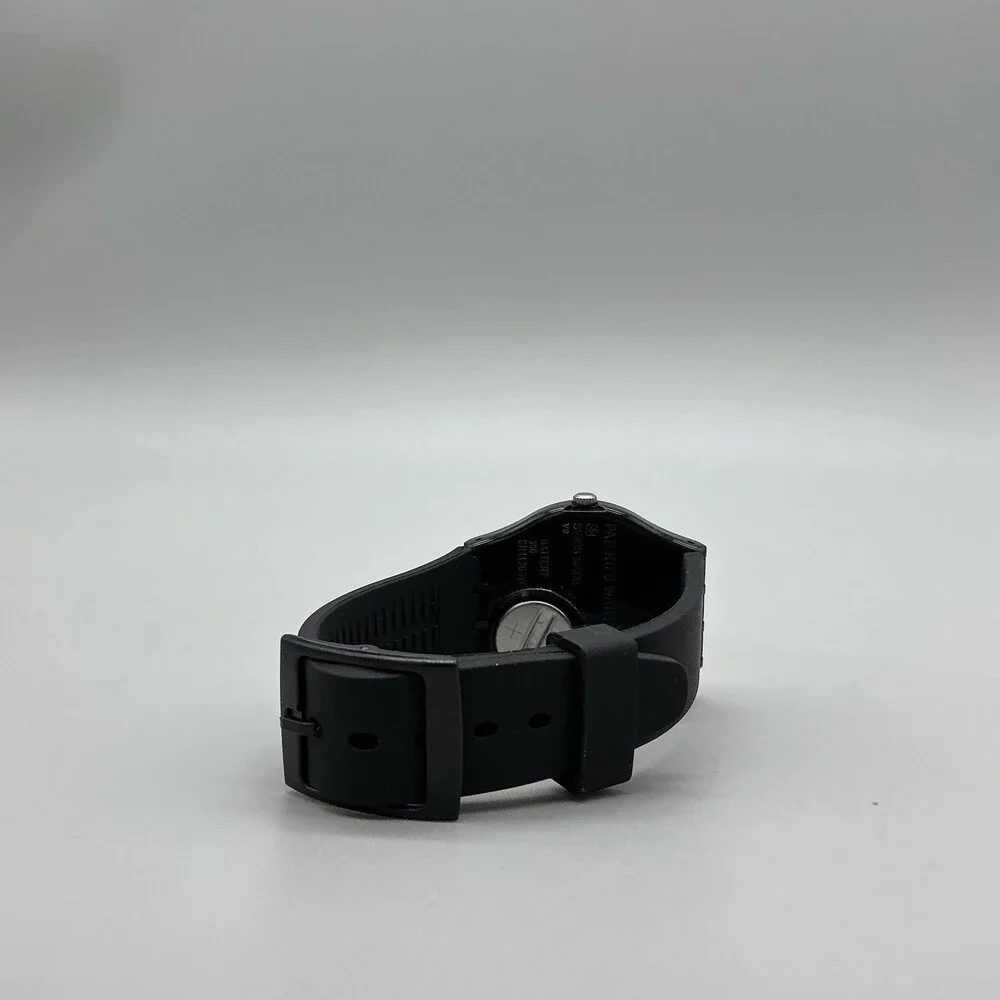 Swatch 1920 Mens Watch 34mm Black Dial Retro GB275 Swiss Analog New Battery